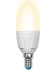 Лампа светодиодная UNIEL (UL-00002413) LED-C37 7W/WW/E14 свеча Теплый белый свет