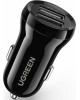 UGREEN Автомобильное зарядное устройство ED018 (50875) Dual USB Car Charger с двумя разъемами USB-A. Цвет: черный