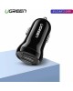 UGREEN Автомобильное зарядное устройство ED018 (50875) Dual USB Car Charger с двумя разъемами USB-A. Цвет: черный