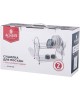 AGNESS ПОДСТАВКА ПОД ПОСУДУ+ПЛАСТИКОВЫЙ ПОДДОН, 41*40.5*25,5 СМ 917-052