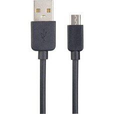 Кабель PERFEO (U4006) USB A вилка - Micro USB вилка, 2.4A, черный, 1 м, Micro ONE