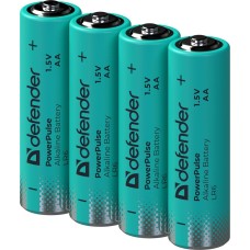 Батарейки DEFENDER (56033) LR6-4BL АА, блистер, 4 шт., PowerPulse