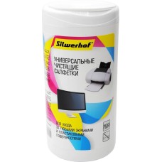 SILWERHOF Салфетки 671213 универсальные туба 100шт влажных