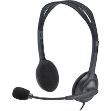 LOGITECH Наушники с микрофоном H111 серый 2.35м накладные оголовье (981-000588)