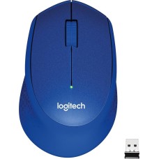 LOGITECH Мышь M330 Silent Plus синий оптическая 1000dpi silent беспров. USB 2but (910-004925)