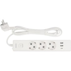 POWERCUBE Сетевой удлинитель PC-5-2M, 1.9м, белый