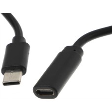 кабель BURO Кабель-удлинитель USB Type-C (m) USB Type-C (f) 2м (BU-EXT-TYPEC-2M) черный