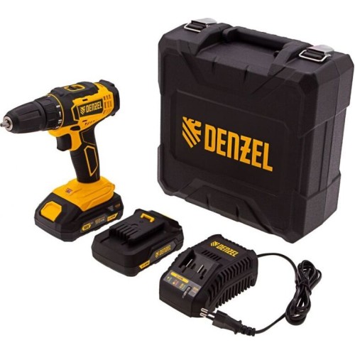 Дрель аккумуляторная DENZEL CDL-18-02BM Дрель-шуруповерт аккумуляторная , LI-ION, 18 В, 2 аккумулятор 26116 Дрель аккумуляторная DENZEL CDL-18-02BM Дрель-шуруповерт аккумуляторная , LI-ION, 18 В, 2 аккумулятор 26116