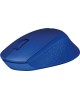 LOGITECH Мышь M330 Silent Plus синий оптическая 1000dpi silent беспров. USB 2but (910-004925)