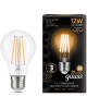 GAUSS Лампа светодиодная Filament 102902112 12Вт цок.:E27 груша 185B св.свеч.бел.теп. грушевидная (упак.:10шт)
