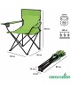 GREEN GLADE Кресло раскладное M1103 зелёное