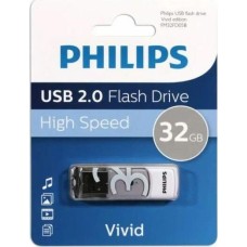 Флешка PHILIPS 32Gb VIVID2.0 Белый/Серый (FM32FD05B/97)