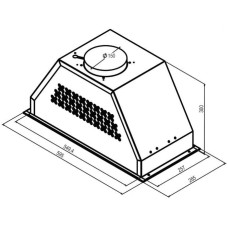 Встраиваемая вытяжка OASIS UB-60WG серый