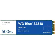 WD SSD накопитель Blue SA510 S500G3B0B 500ГБ, M.2 2280, SATA III, M.2