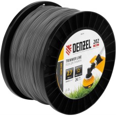 DENZEL Леска для триммера двухкомпонентная звезда, 2,7мм х 202м, на DIN катушке EXTRA CORD 96814