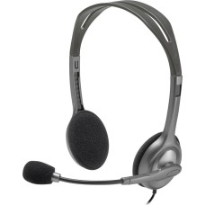 LOGITECH Наушники с микрофоном H110 серый 1.8м накладные оголовье (981-000459)