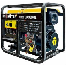 HUTER Дизельный генератор LDG 5000L, 220/12 В, 3.3кВт [64/2/11]