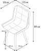 Стул обеденный POLINI Home Verona SM, синий-черный (2 кор.)