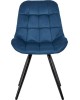 Стул обеденный POLINI Home Verona SM, синий-черный (2 кор.)