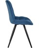 Стул обеденный POLINI Home Verona SM, синий-черный (2 кор.)