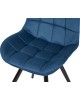 Стул обеденный POLINI Home Verona SM, синий-черный (2 кор.)