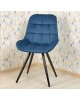 Стул обеденный POLINI Home Verona SM, синий-черный (2 кор.)