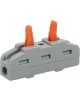 Клемма REXANT (07-5240-05) Клемма СМК 222-421 проходная 1 полюс (0,08-4 мм ), серая (5 шт./уп.)