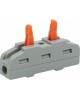 Клемма REXANT (07-5240-05) Клемма СМК 222-421 проходная 1 полюс (0,08-4 мм ), серая (5 шт./уп.)