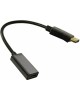 EXEGATE EX294706RUS Кабель-переходник DisplayPort-HDMI EX-DPM-HDMIF-0.1 (20M/19F, 0,1м)