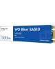 WD SSD накопитель Blue SA510 S500G3B0B 500ГБ, M.2 2280, SATA III, M.2