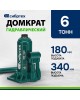 СИБРТЕХ Домкрат гидравлический бутылочный, 6 т, 180-340 мм 50804