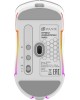 OKLICK Мышь беспроводная 900GMW, игровая, Bluetooth/Радио, оптическая, USB, 26000dpi, белый