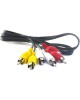 Кабель RCA REXANT (17-0207) ШНУР 3 RCA - 3 RCA, ДЛИНА 10 МЕТРОВ, ЧЕРНЫЙ