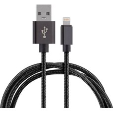Кабель ENERGY ET-25 USB/Lightning, цвет - черный 104101