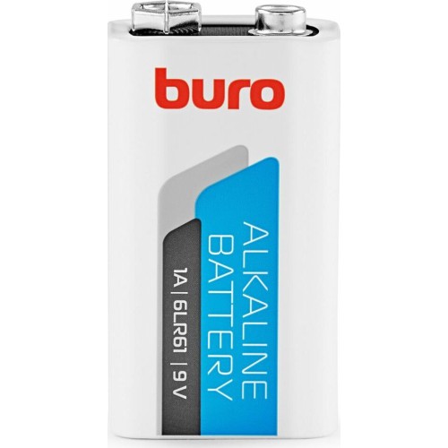 BURO Батарея Alkaline 6LR61 9V (1шт) блистер