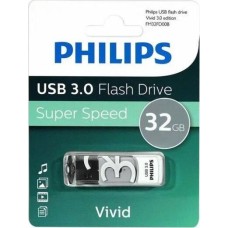 Флешка PHILIPS 32Gb VIVID3.0 Белый/Серый (FM32FD00B/97)