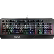 MSI Клавиатура Vigor GK20 RU, USB, c подставкой для запястий, черный [s11-04ru230-cla]