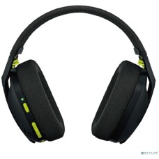 LOGITECH Гарнитура G435 Lightspeed, для компьютера и игровых консолей, мониторные, Bluetooth/радио, черный / желтый [981-001050]