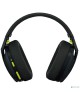 LOGITECH Гарнитура G435 Lightspeed, для компьютера и игровых консолей, мониторные, Bluetooth/радио, черный / желтый [981-001050]