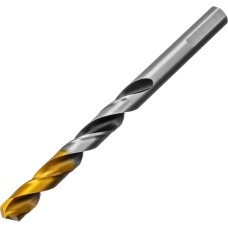 DENZEL Сверло спиральное по металлу 8,5 x 117мм, Р6М5, Golden Tip, многогранная заточка 718283