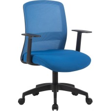 Кресло компьютерное CACTUS Кресло CS-MC333-BL, на колесиках, сетка/ткань, темно-синий