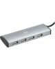 DIGMA Разветвитель USB-C HUB-4U2.0-UC-DS 4порт. серебристый