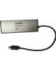 DIGMA Разветвитель USB-C HUB-4U2.0-UC-DS 4порт. серебристый