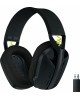 LOGITECH Гарнитура G435 Lightspeed, для компьютера и игровых консолей, мониторные, Bluetooth/радио, черный / желтый [981-001050]