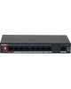 DAHUA Коммутатор DH-PFS3009-8ET1GT-96 8x100Мбит/с 1x1Гбит/с 7PoE+ 1PoE++ 96W неуправляемый