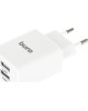 BURO Сетевое зар./устр. BUWE1 10.5W 2.1A 2xUSB универсальное белый (BUWE10S200WH)
