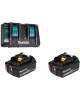 MAKITA Батарея аккумуляторная BL1850Bx2 LXT, 18В, 5Ач, Li-Ion, ЗУ в комплекте [191l75-3]