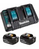 MAKITA Батарея аккумуляторная BL1850Bx2 LXT, 18В, 5Ач, Li-Ion, ЗУ в комплекте [191l75-3]