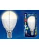 Лампа светодиодная UNIEL (UL-00002419) LED-G45 7W/WW/E14 шар Теплый белый свет