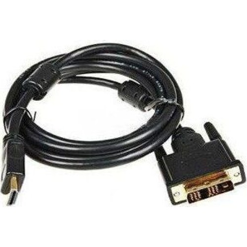 Кабель BURO HDMI (m) - DVI-D (m), GOLD , ферритовый фильтр , 3м (hdmi-19m-dvi-d-3m)